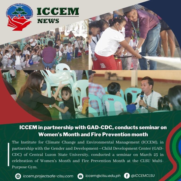 ICCEM, GAD-CDC conduct seminar on Empowering Women to Prepare and Protect.