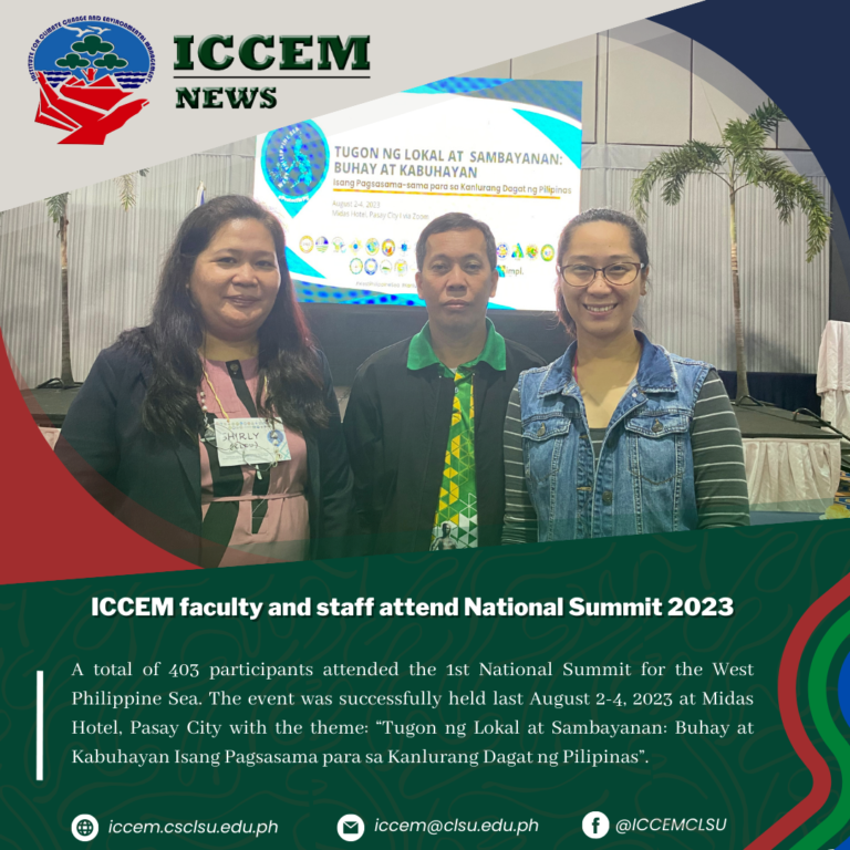ICCEM faculty and staff attends National Summit for West Philippine Sea