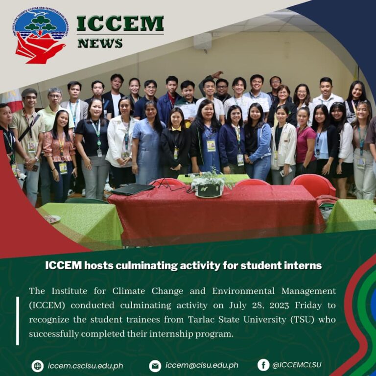 ICCEM hosts culminating activity for student interns