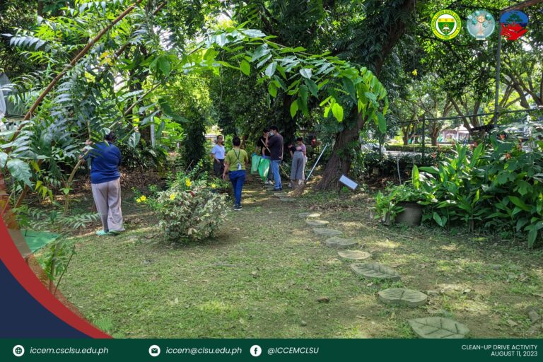 ICCEM faculty and staff cleans the conservation park